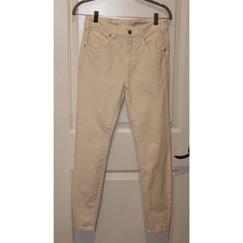 Anthropologie Size 28  Pilcro & The Letterpress Cream High Rise Denim Legging